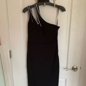 Sexy black 1shoulder cocktail dress sz 7